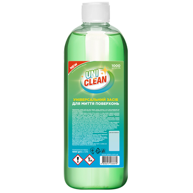 Засіб миючий універсальний для підлоги 1л, UNICLEAN